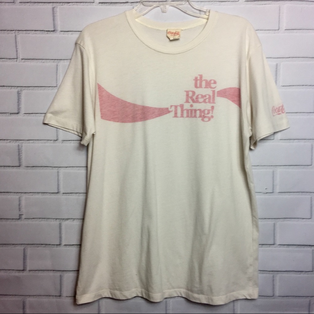 THE REAL THING GRAPHIC TEE || Cream / Red || XL